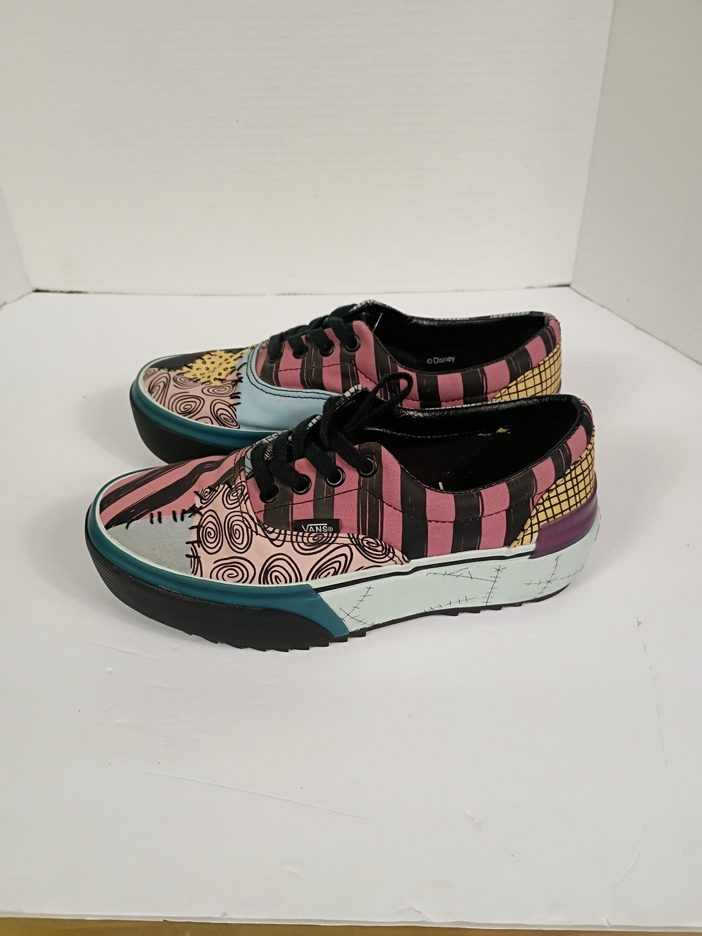 Vans Disney Nightmare Before Christmas Sally Shoes Mens 5.5 Womens 7 Patchwork